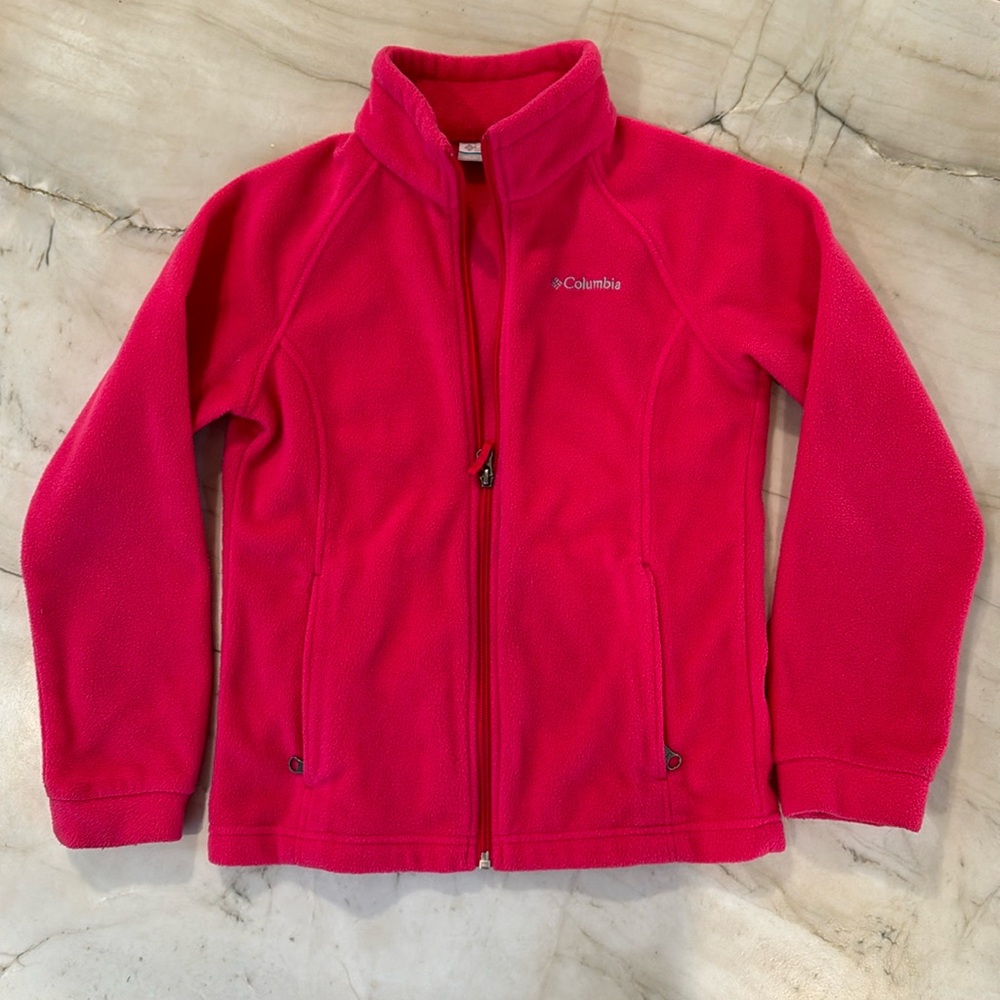 Columbia Girls Fleece jacket Sz M 10/12